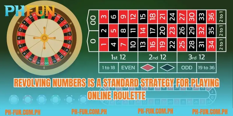 Revolving numbers is a standard strategy for playing online Roulette