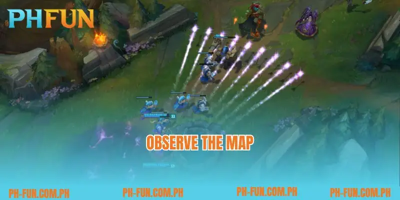 Observe the map